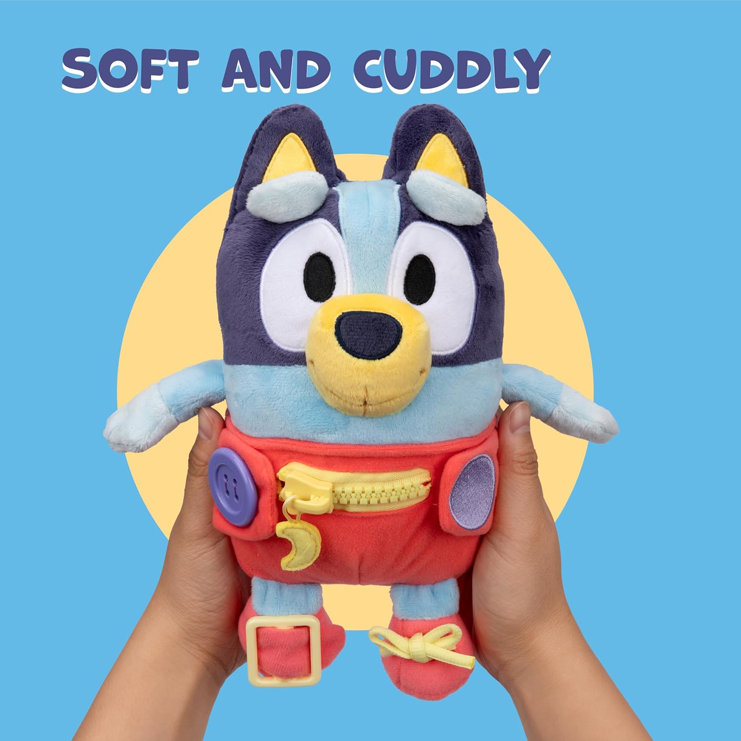 Dress & Play Baby Bluey Plush – Learn to Dress Doll for Toddlers - Colorland Toys