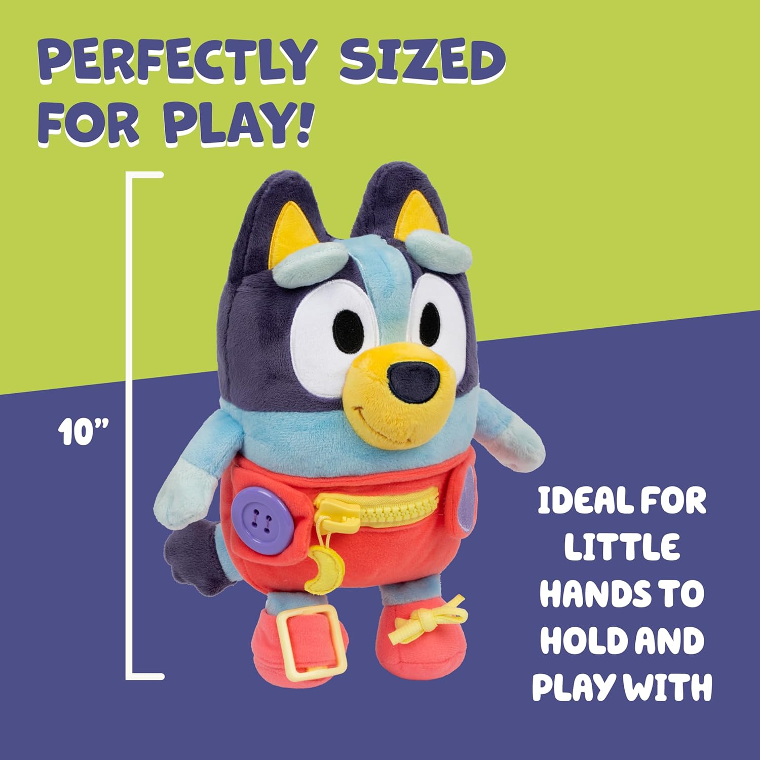 Dress & Play Baby Bluey Plush – Learn to Dress Doll for Toddlers - Colorland Toys