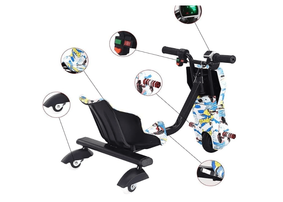 Drift Scooter 36V JP Small White BD - 210 - Colorland Toys