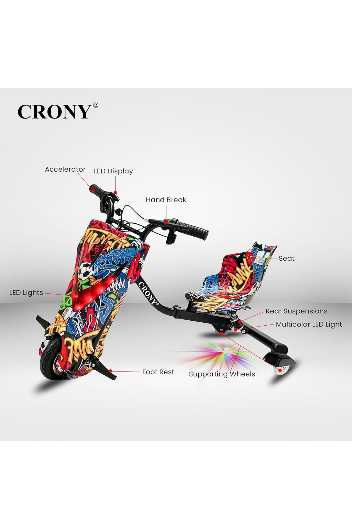 Drift Scooter 36V Small Mix JL009/JL009-8-01 - Colorland Toys