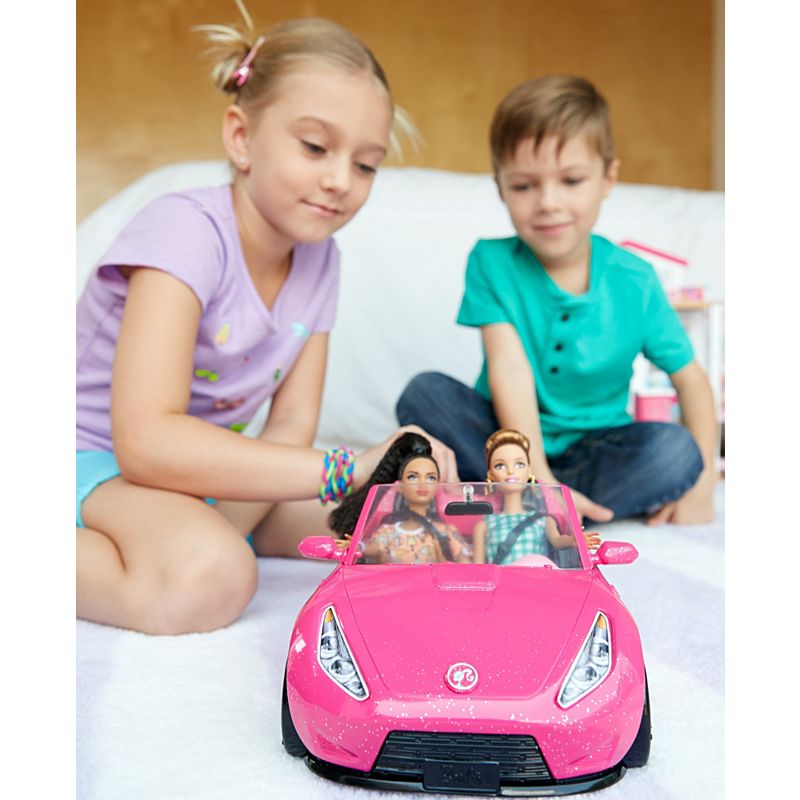 Barbie Glam Convertible Sports Car Pink DVX59 - Colorland Toys