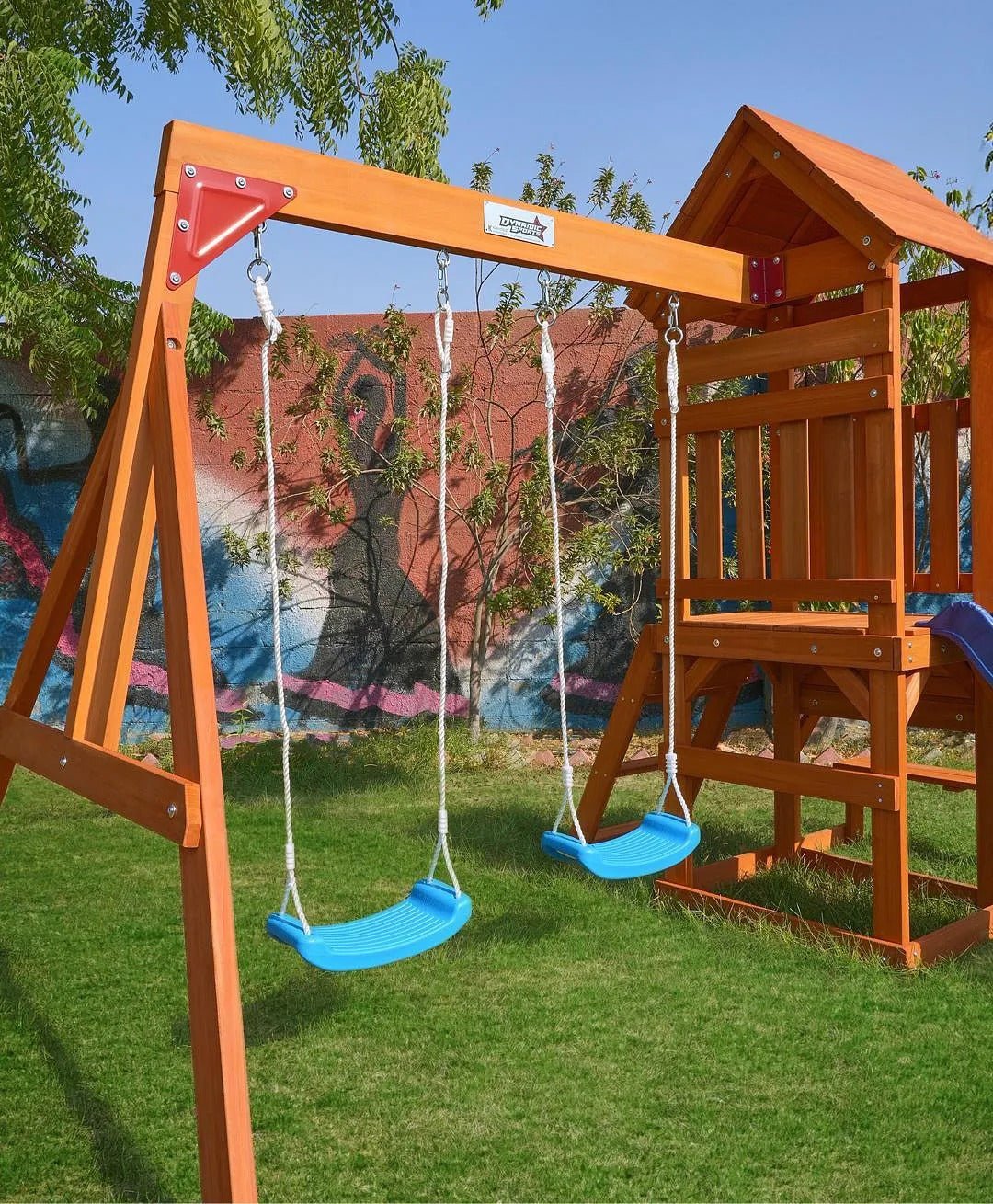DYNAMIC SPORTS ARABIAN HYRAX WOODEN SWING SET - Colorland Toys