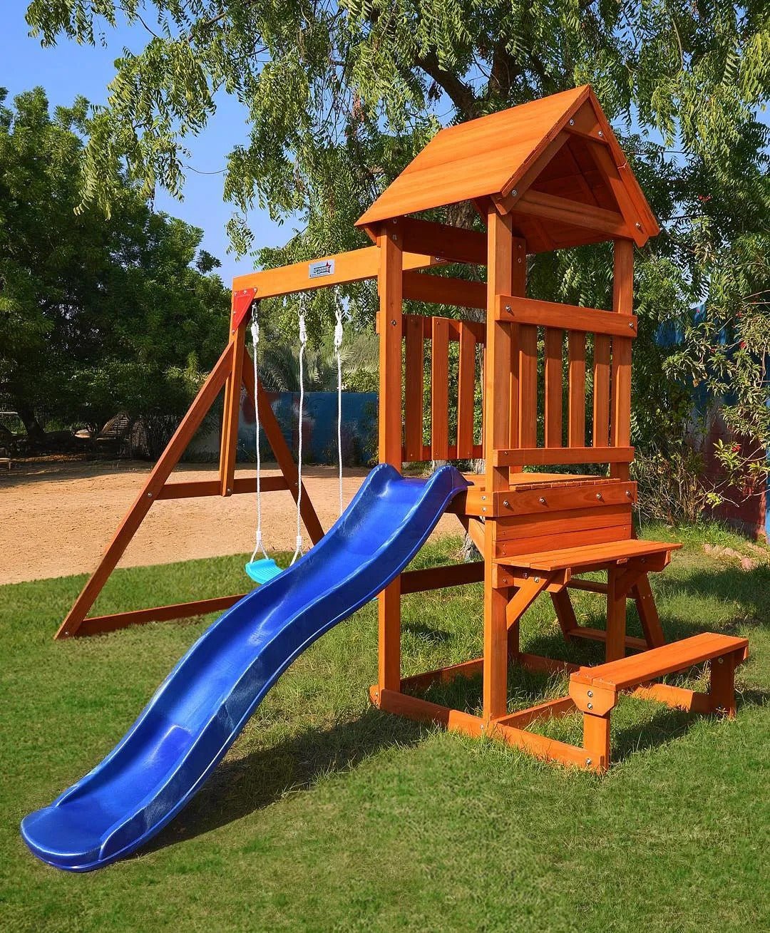 DYNAMIC SPORTS ARABIAN HYRAX WOODEN SWING SET - Colorland Toys