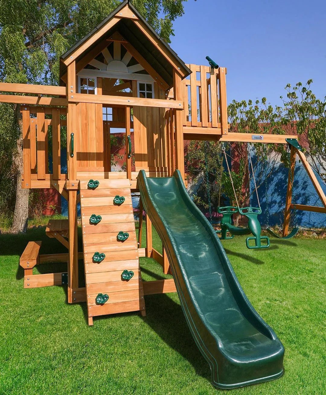 DYNAMIC SPORTS ARABIAN LEOPARD WOODEN SWING SET - Colorland Toys