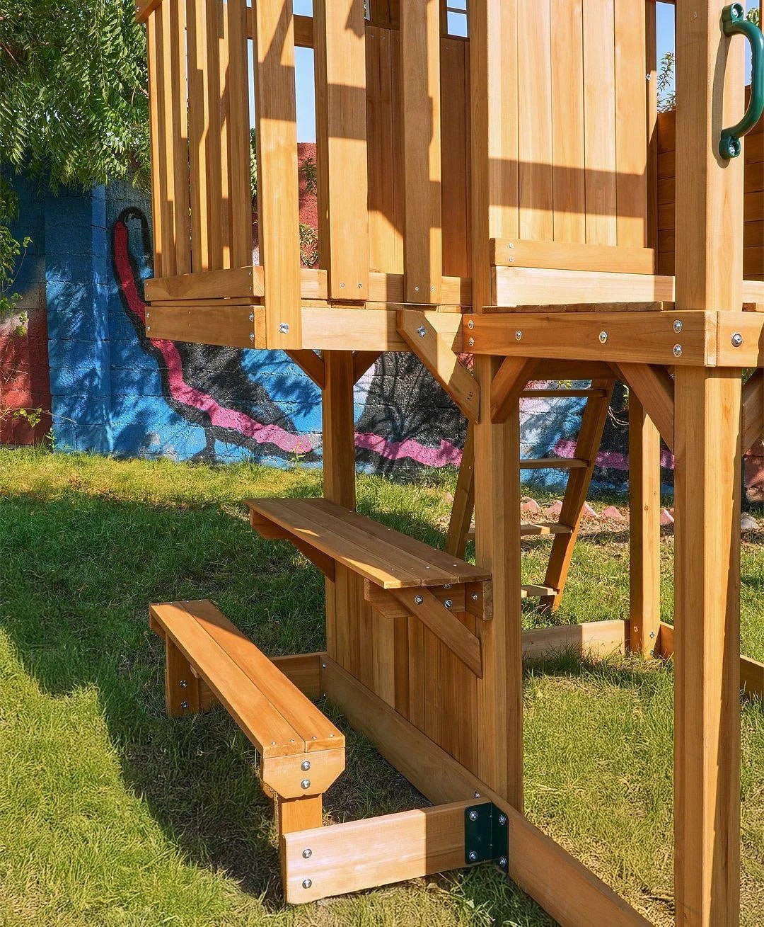 DYNAMIC SPORTS ARABIAN LEOPARD WOODEN SWING SET - Colorland Toys