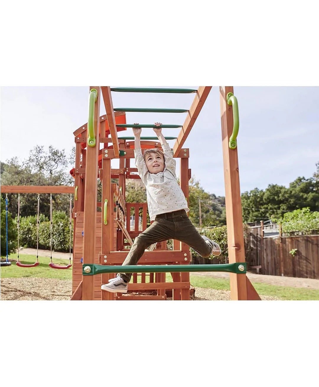 DYNAMIC SPORTS ARABIAN ORYX EXTREME WOODEN SWING SET - Colorland Toys
