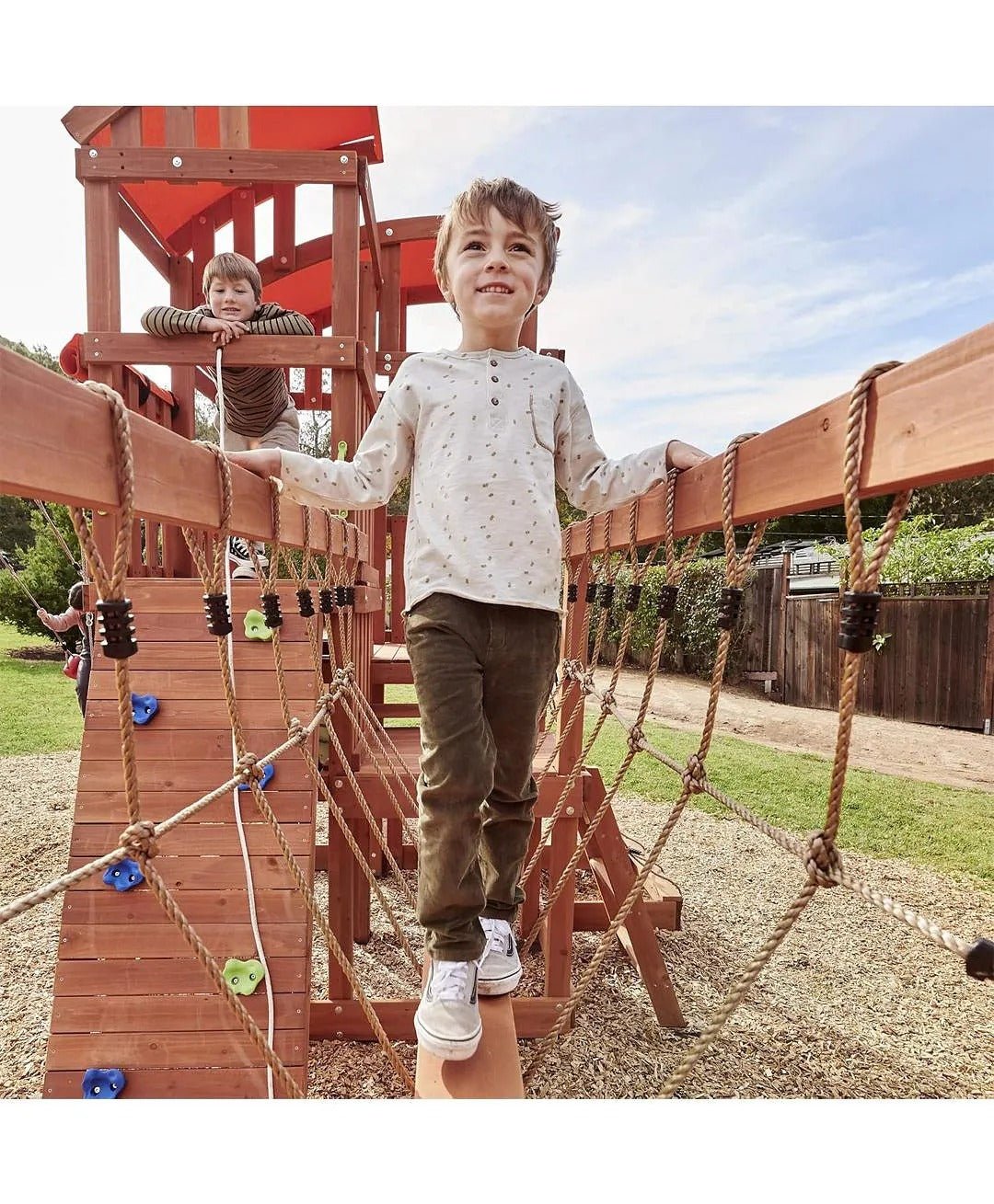 DYNAMIC SPORTS ARABIAN ORYX EXTREME WOODEN SWING SET - Colorland Toys