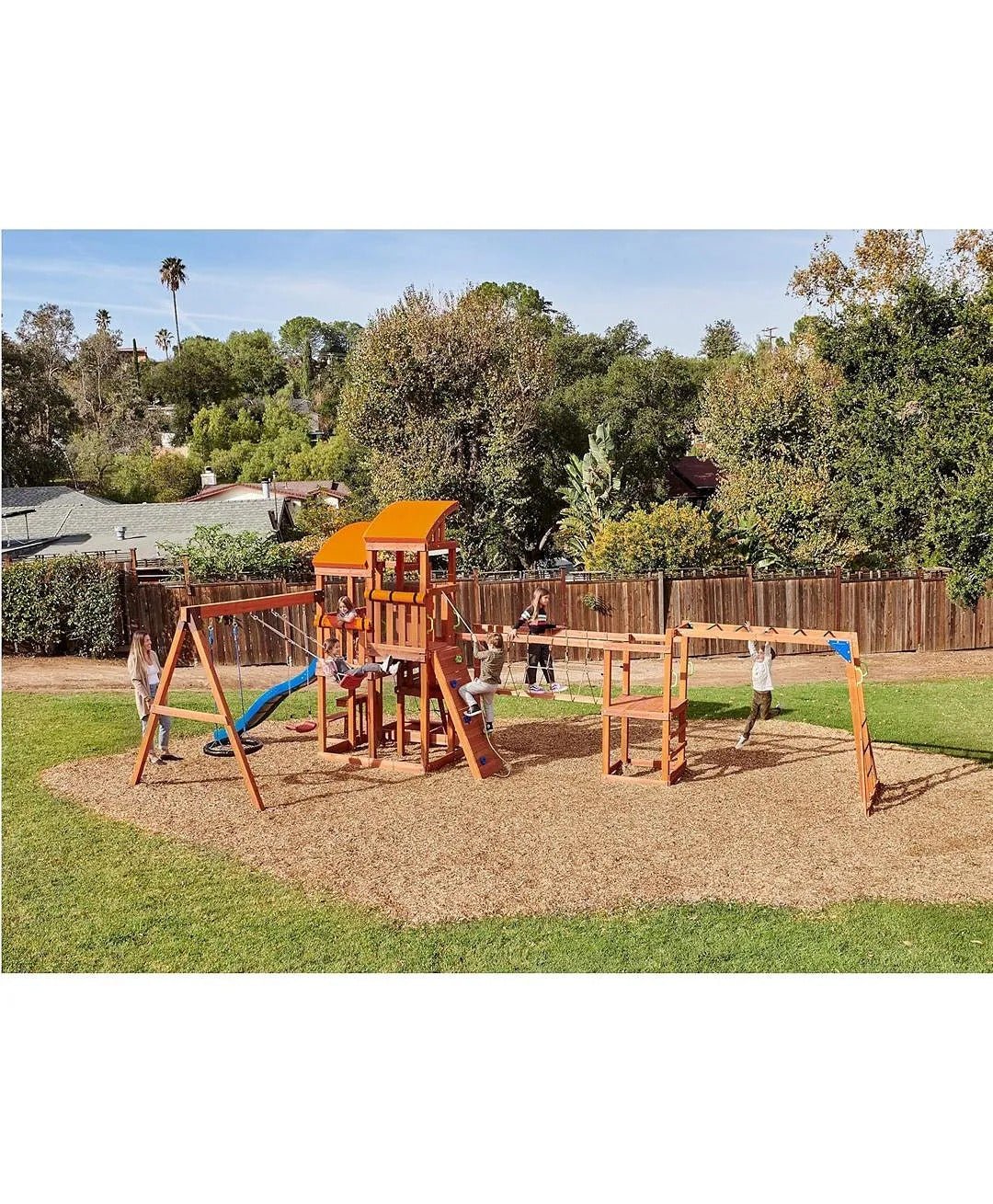 DYNAMIC SPORTS ARABIAN ORYX EXTREME WOODEN SWING SET - Colorland Toys