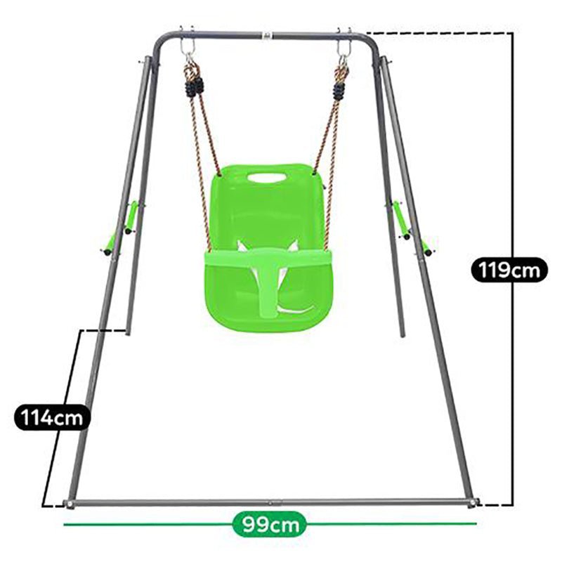 Dynamic Sports Baby panda Metal Swing Set LK27 - Colorland Toys