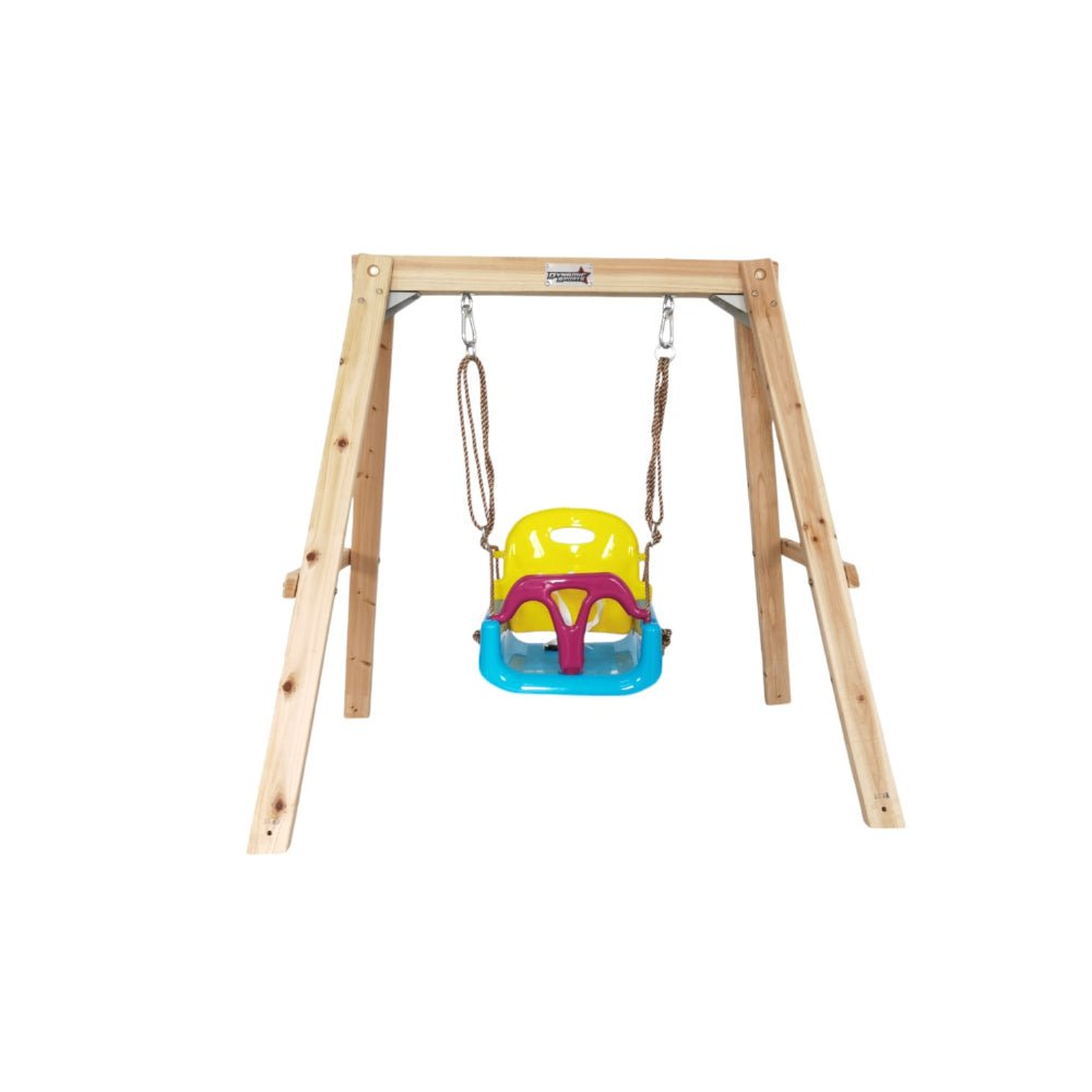 Dynamic Sports Growing Giraffe Wooden Swing Set LK77 - Colorland Toys