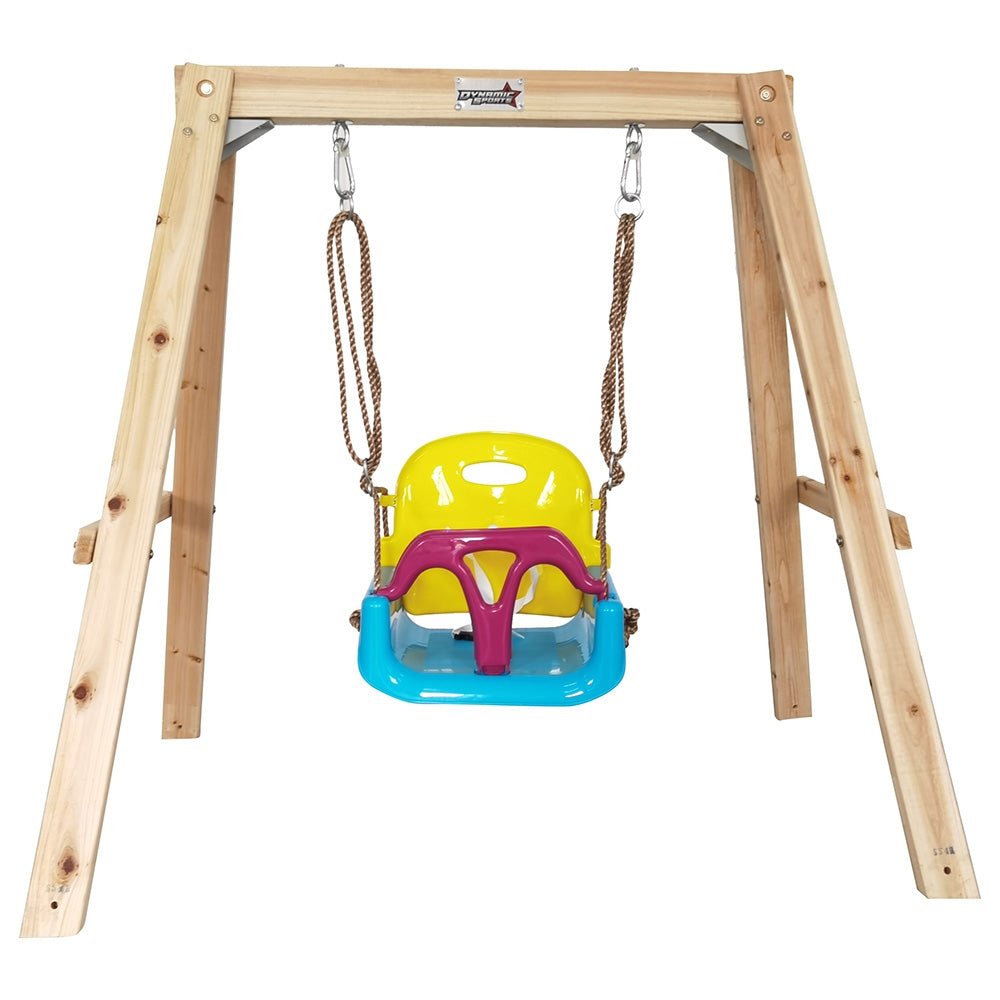 Dynamic Sports Growing Giraffe Wooden Swing Set LK77 - Colorland Toys