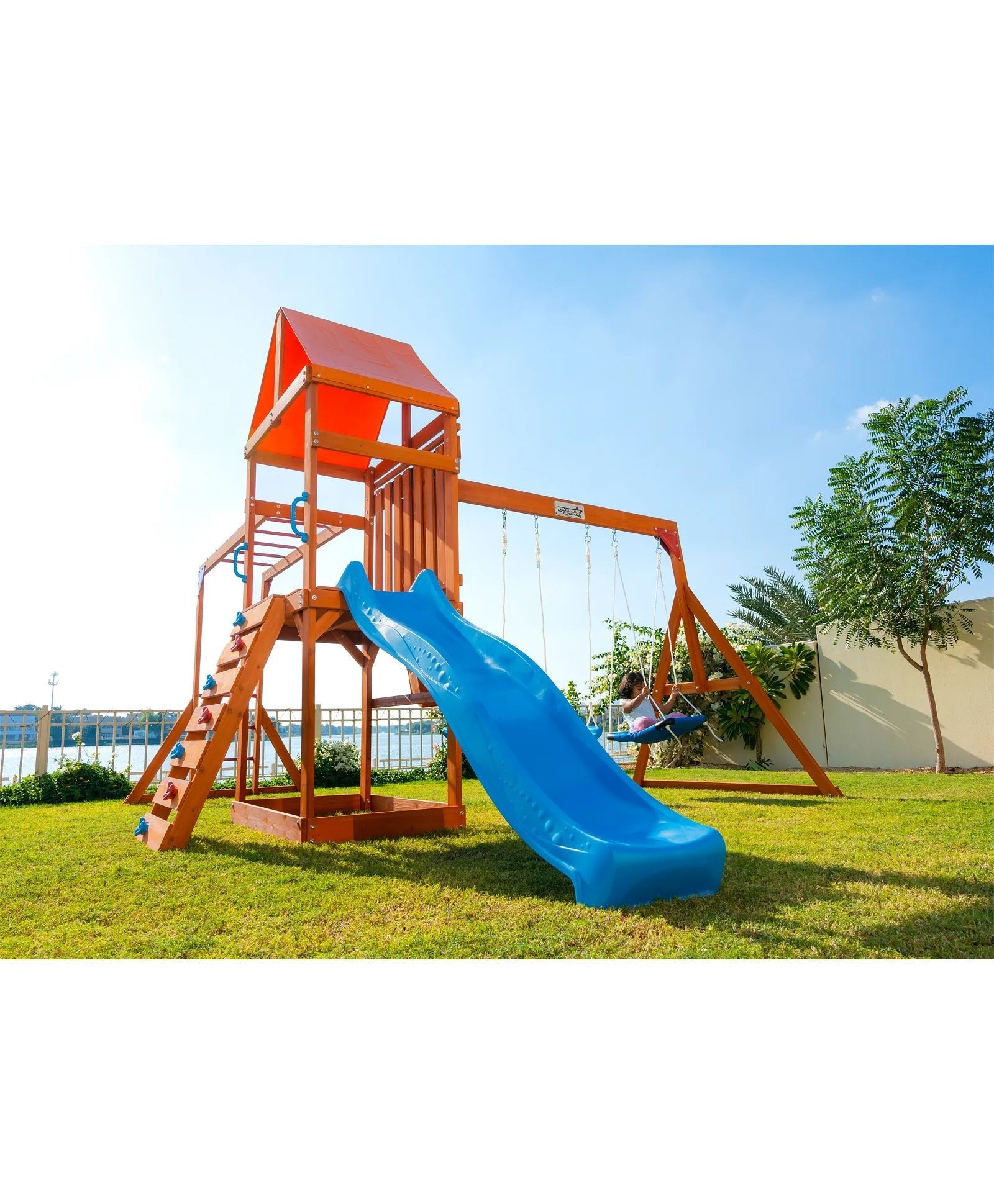 Dynamic Sports Olympia Wooden Swingset WP - 745 - Colorland Toys