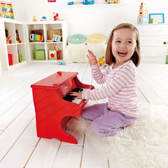 Hape Mini Playful Piano Musical Instrument Red - Colorland Toys
