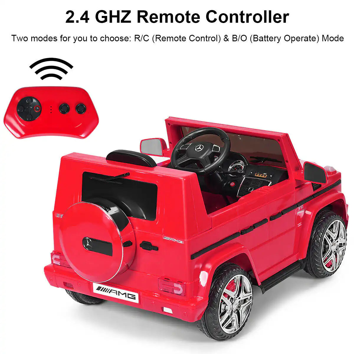 Licensed Mercedes Benz Kids Ride on Powered Car with Remote Controller - Colorland Toys