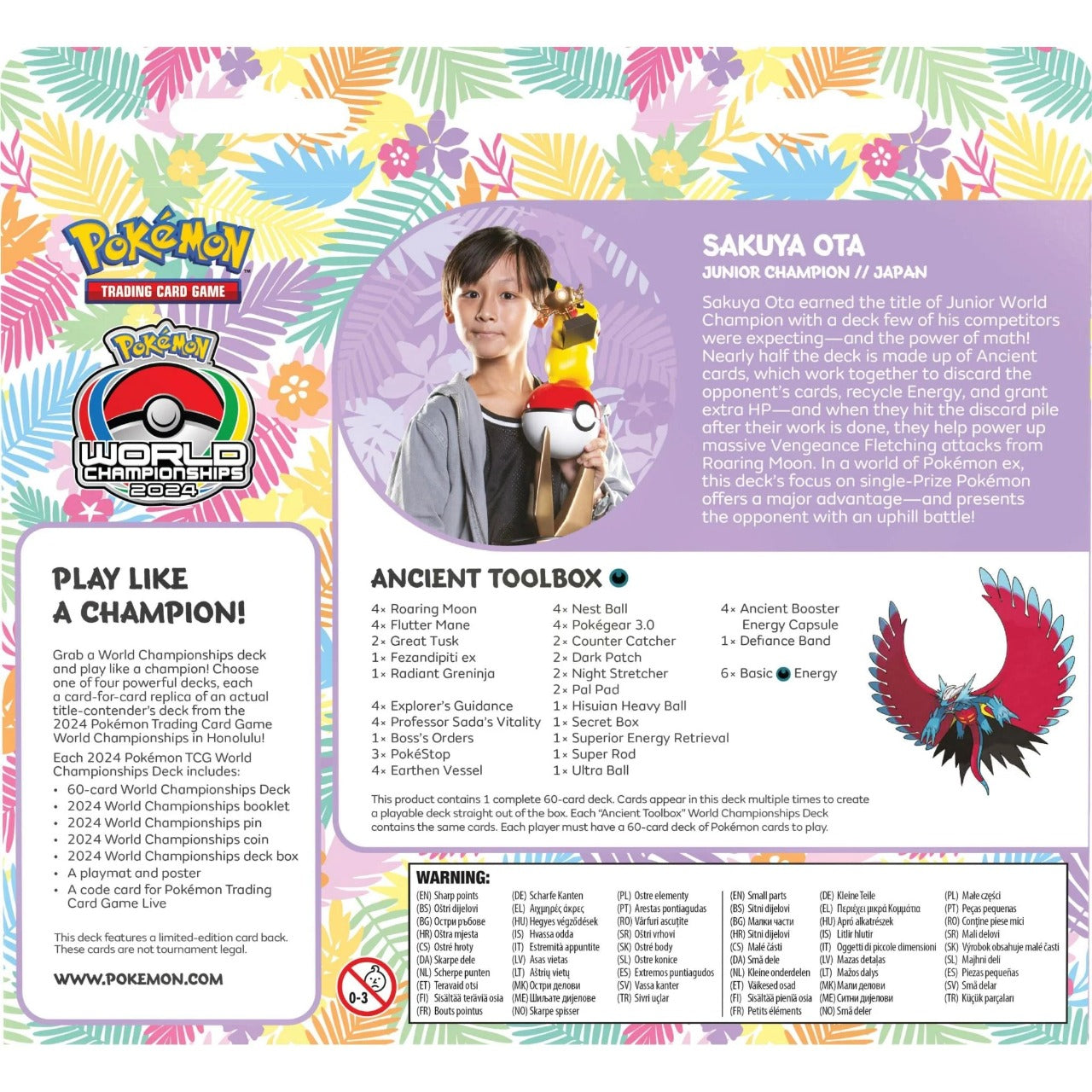 Pokemon TCG: World Championship Decks 2024 Asst 100-10166 - Colorland Toys