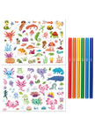 Axolotls and Friends Colouring Set with Lap Desk HBM00136