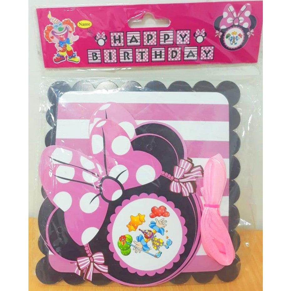 Minnie Mouse Birthday Banner - Colorland Toys