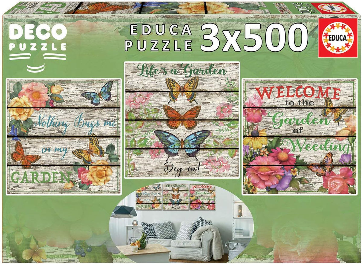 Educa Country Garden 3x500 17965 — image 1
