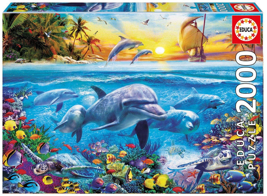 Educa Family of Dolphin Puzzle 2000 Pcs — image 1