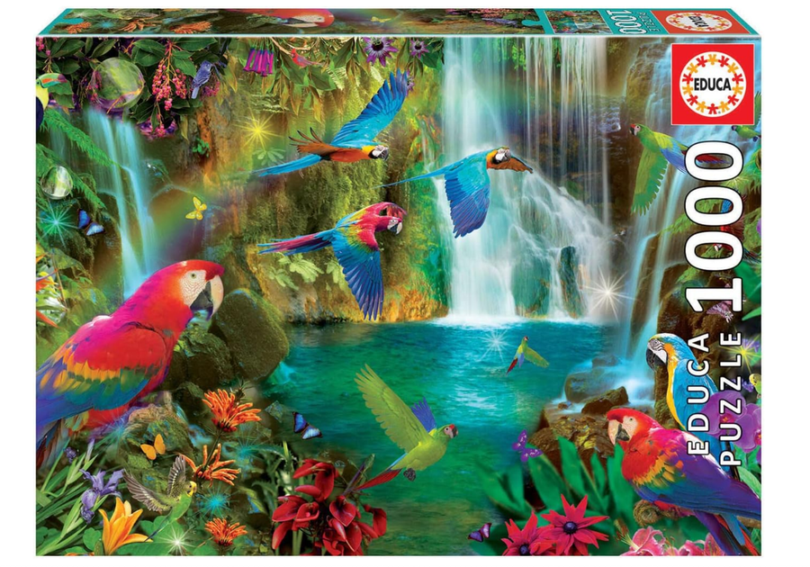 Educa Jigsaw Puzzle Parrots Tropical 1000pcs 18457 — image 1