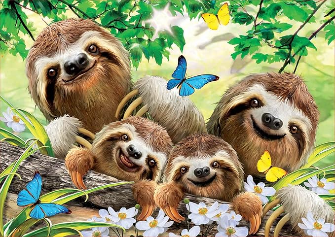 Educa Sloth Family Selfie Jigsaw Puzzle 500pcs 18450 — image 2