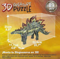 Educa Stegosaurus 3D Creature Puzzle 19184 - Colorland Toys