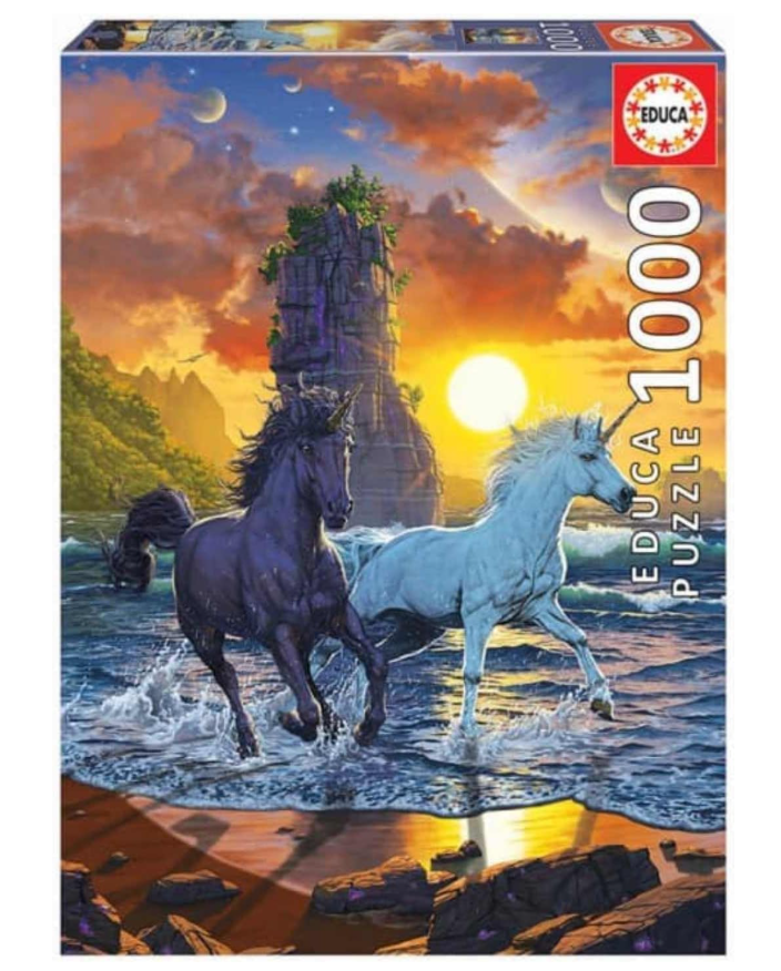 Educa Unicorns On The Beach Jigsaw Puzzle 1000pcs 19025 — image 1
