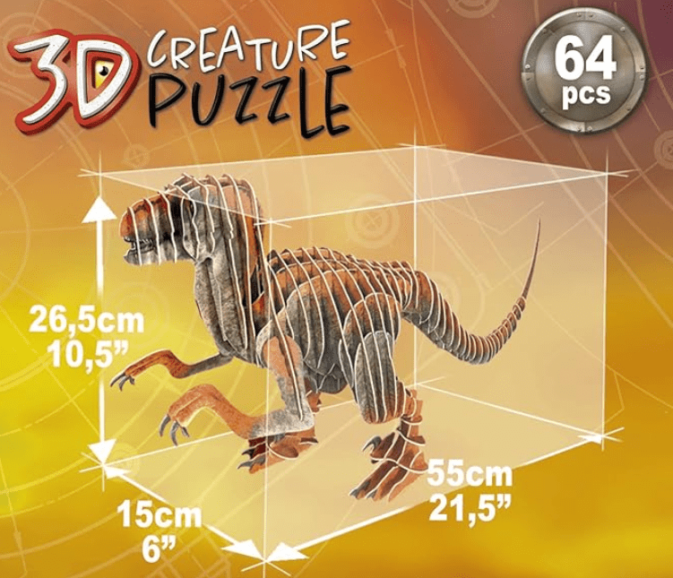 Educa Velociraptor 3D Creature Puzzle 19382 — image 2