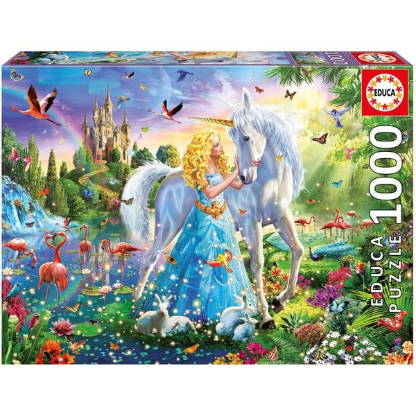 Educa The Princess and the Unicorn 1000pc Jigsaw Puzzle 17654 - Colorland Toys