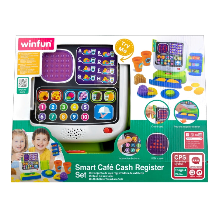 Winfun Smart Cafe Cash Register Set 002515 - Colorland Toys