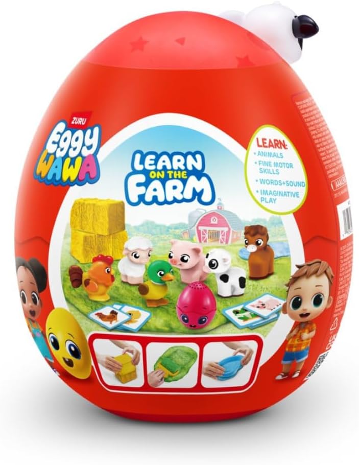 Eggywawa Farm Animals Surprise Egg 15102 - Colorland Toys