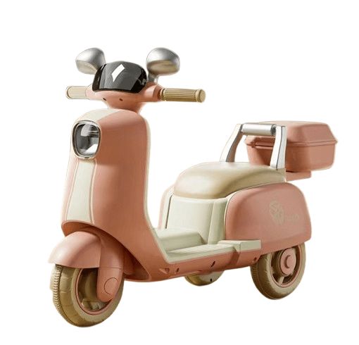 Electric Classic Vespa Ride On Scooter Pink BOB-711 — image 1