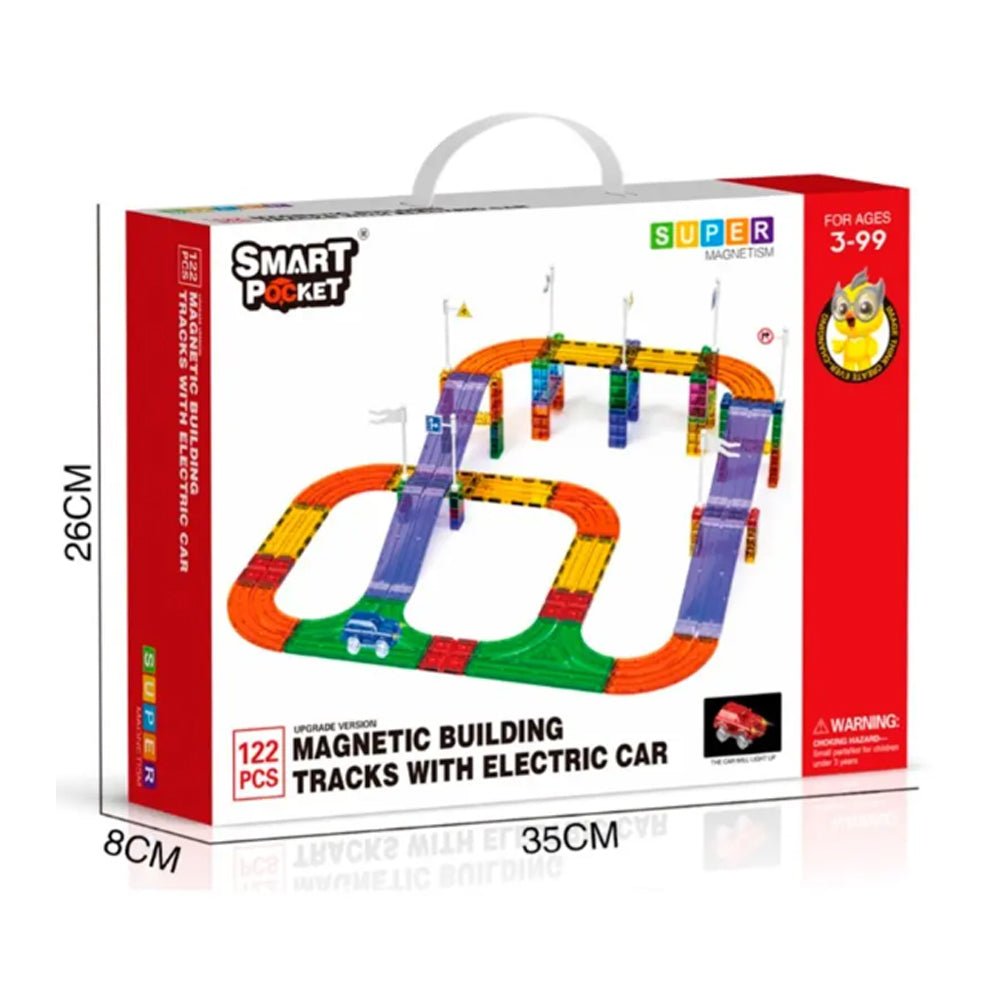 Electric Rail Car Magnetic Sheet Set 122 Pieces — image 3