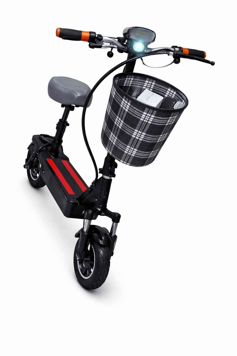 Electric Scooter With Basket Red BD-266 — image 1