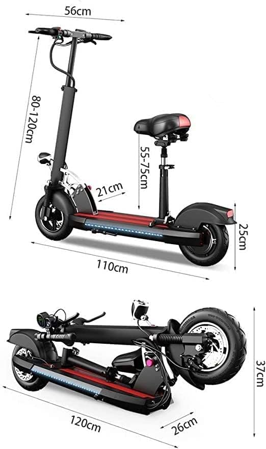 Electric Scooter with Seat 48V Black BD700 - Colorland Toys