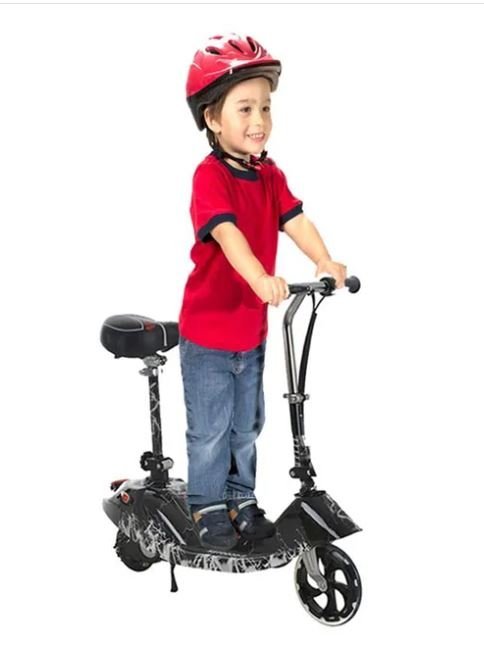 Electric Scooter with Seat Black BD007 - Colorland Toys