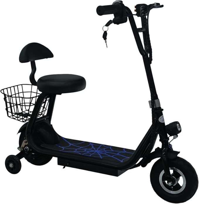 Electric Scooter With Seat Black TG - 550 - Colorland Toys