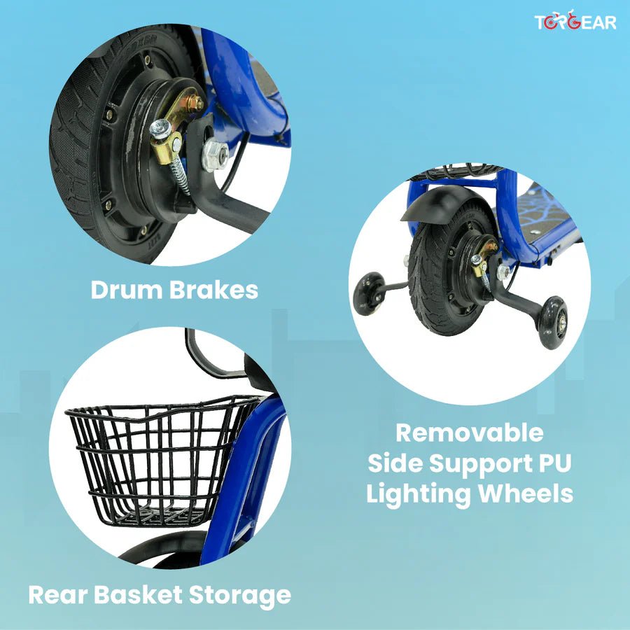 Electric Scooter With Seat Blue TG-550 — image 5