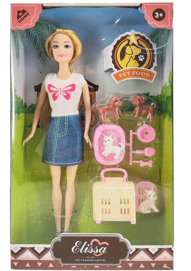 Elissa 11.5" Blond Doll with Playset - Dog Kennel 3 SL306130 — image 1