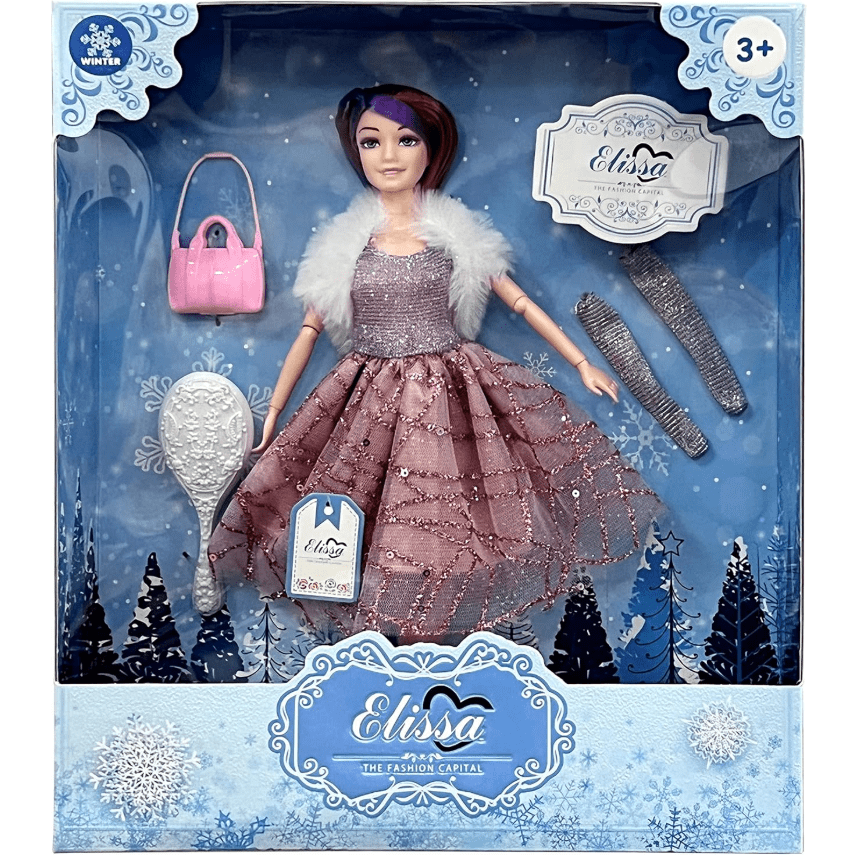 Elissa 11.5" Deluxe Winter Fashion Dolls III - Black with Highlight SL306126 — image 1