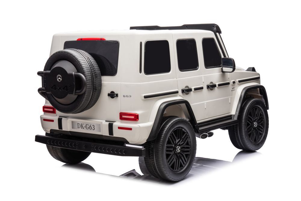 Mercedes Benz G63 AMG Ride On 4x4 White 12V 4M DK-G63