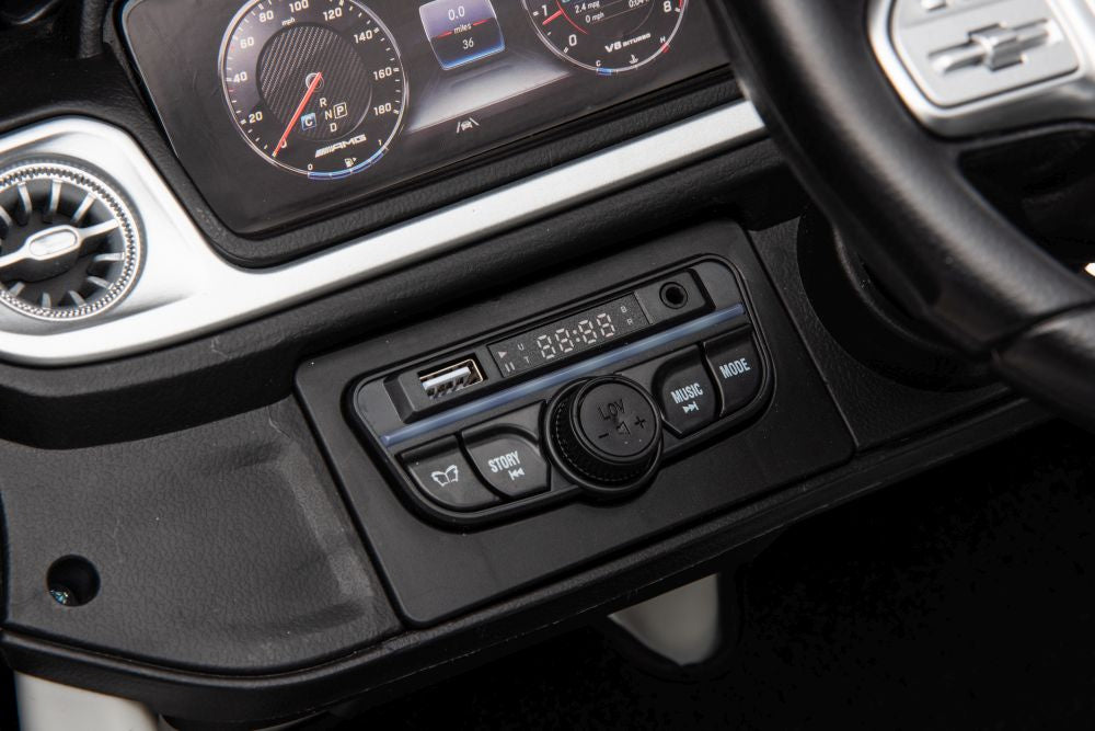 Mercedes Benz G63 AMG Ride On 4x4 White 12V 4M DK-G63