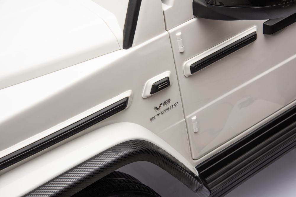Mercedes Benz G63 AMG Ride On 4x4 White 12V 4M DK-G63