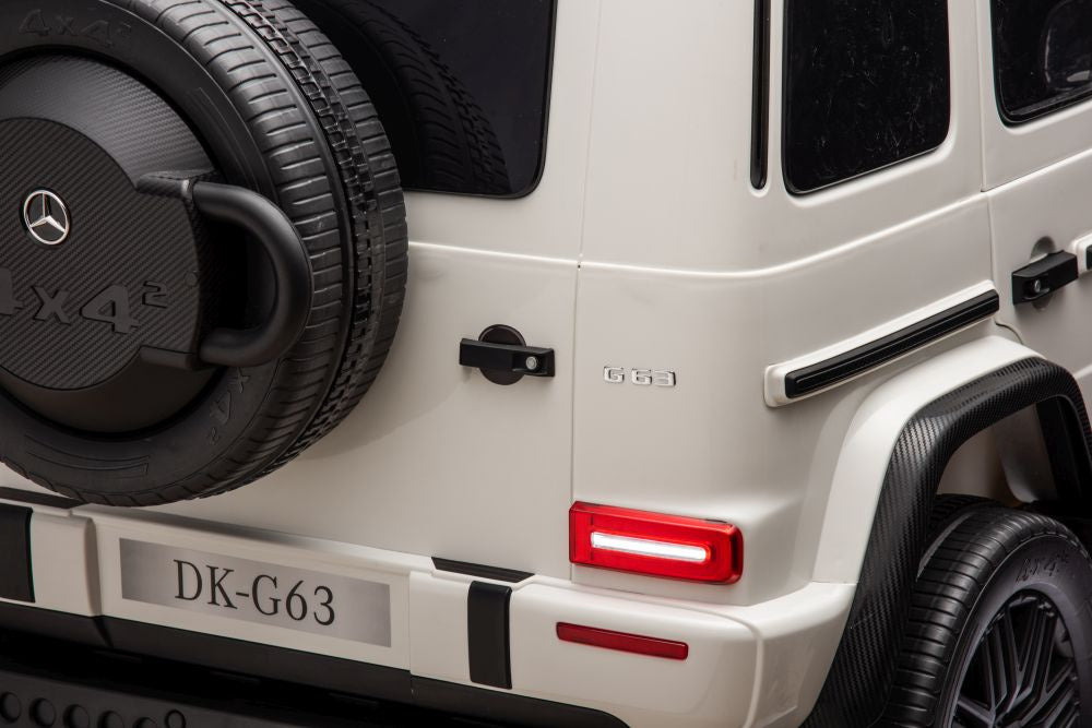Mercedes Benz G63 AMG Ride On 4x4 White 12V 4M DK-G63