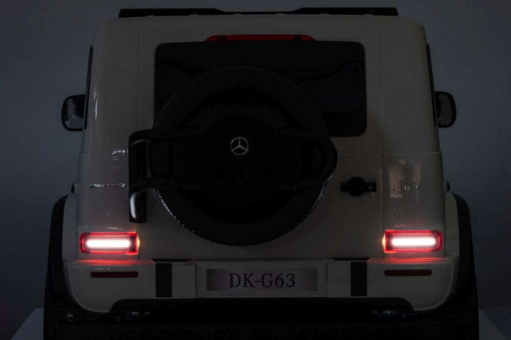 Mercedes Benz G63 AMG Ride On 4x4 White 12V 4M DK-G63