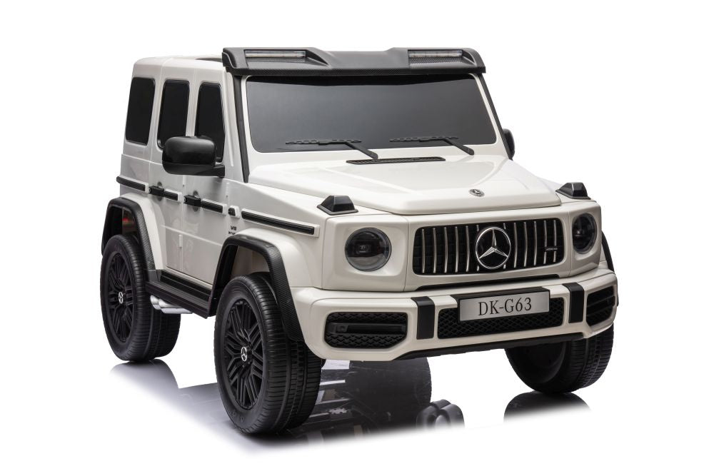 Mercedes Benz G63 AMG Ride On 4x4 White 12V 4M DK-G63
