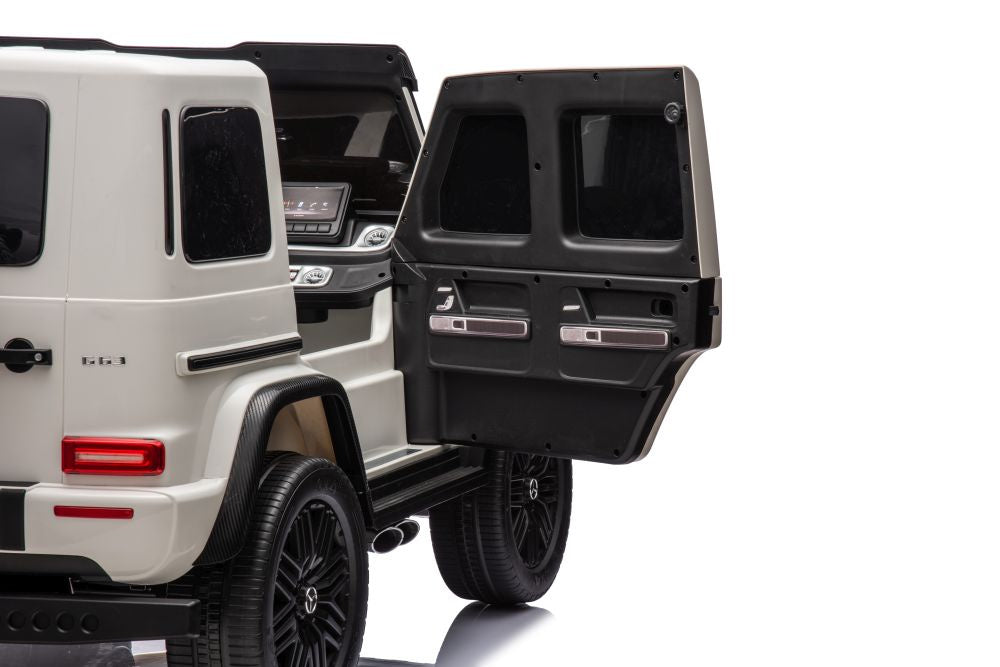 Mercedes Benz G63 AMG Ride On 4x4 White 12V 4M DK-G63