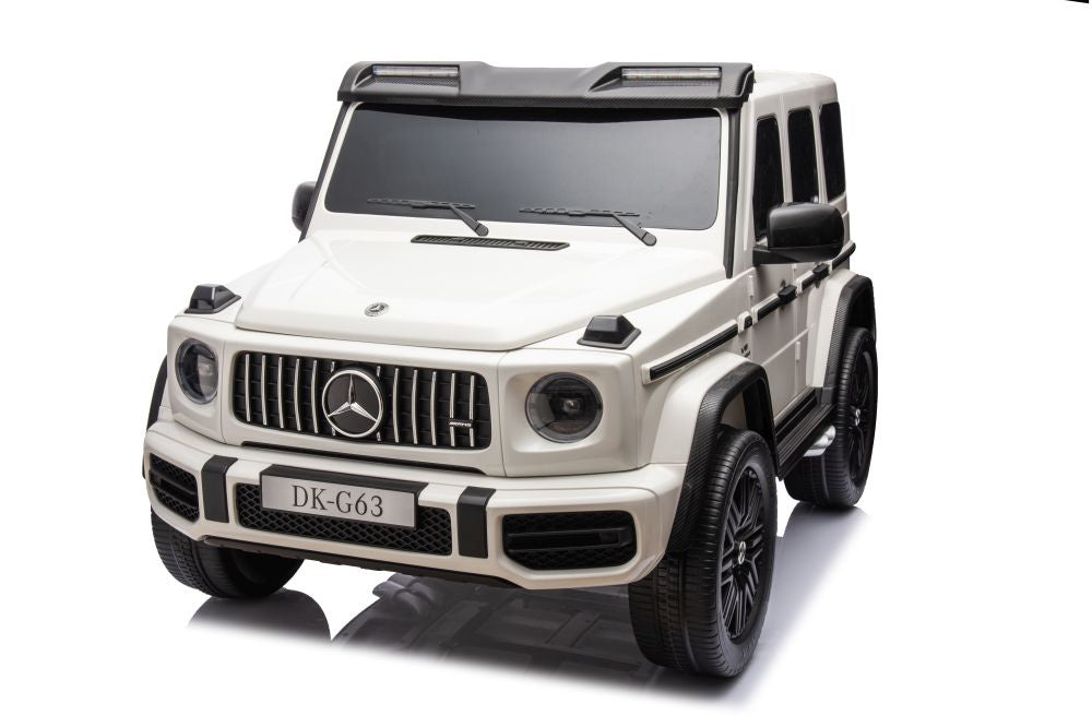 Mercedes Benz G63 AMG Ride On 4x4 White 12V 4M DK-G63