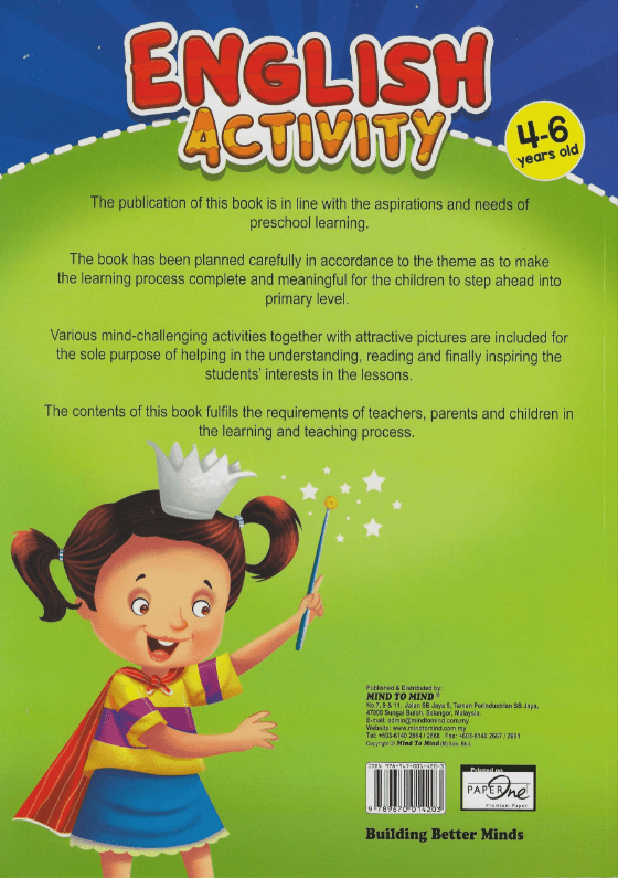 English Activity for Preschoolers 01420 - Colorland Toys