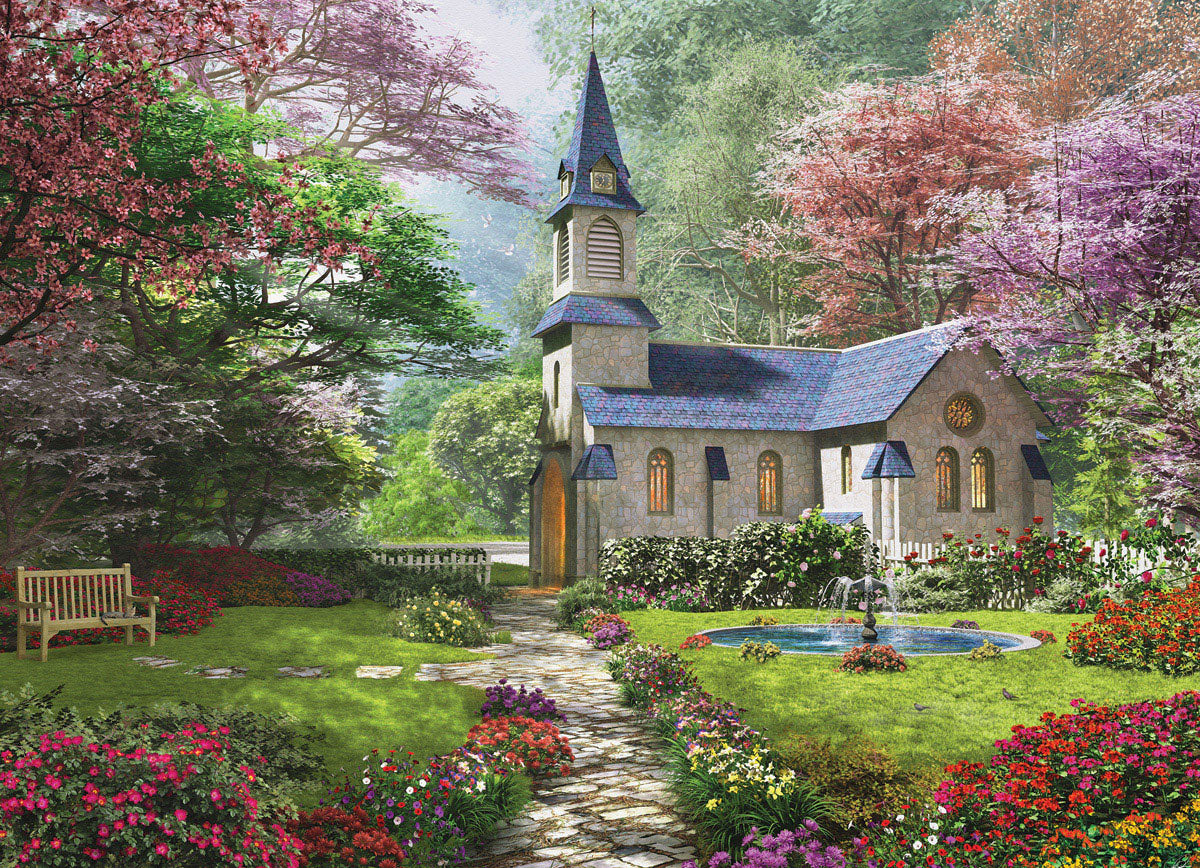 Eurographics Puzzle 1000-Pcs Blooming Garden 6000-0964